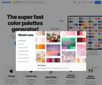 Coolors.co(The super fast color palettes generator) Screenshot