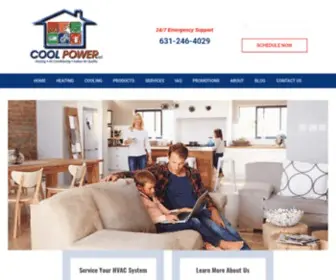 Coolpowerac.com(HVAC Service Contractor in Ronkonkoma) Screenshot