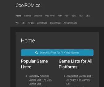 Coolrom.cc(Free ROMs ISOs Download for Wii) Screenshot