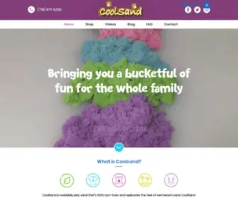 Coolsandusa.com(Moldable Play Sand for all Ages) Screenshot