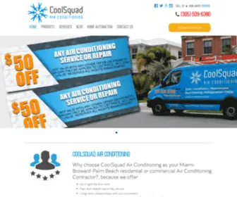 Coolsquadac.com(AC Repair) Screenshot