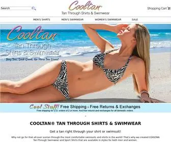Cooltan.com(Hottest Tan Through swimwear and shirts by Cooltan) Screenshot