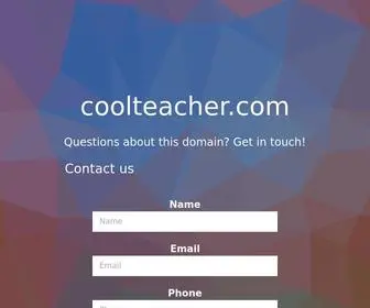 Coolteacher.com(Contact us for any inquiries) Screenshot