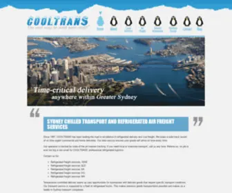 Cooltrans.com.au(Refrigerated Transport And Air Freight Services) Screenshot