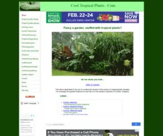 Cooltropicalplants.com(Cool Tropical Plants) Screenshot