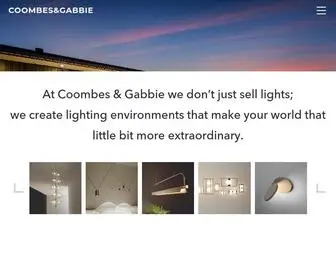 Coombesandgabbie.co.nz(Lighting designs in Hamilton) Screenshot