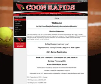 Coonrapidsfastpitch.com(Coon Rapids Fastpitch Association) Screenshot