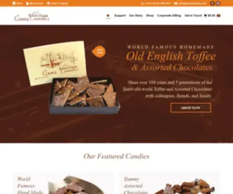 Coonscandy.com(Coons world famous buttery almond toffee) Screenshot