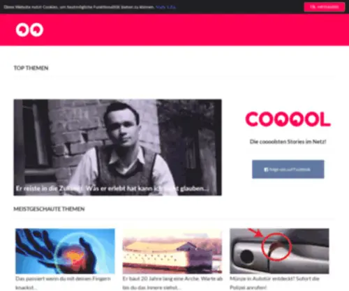 Cooool.co(Die coooolsten Stories im Netz) Screenshot