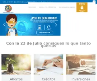 Coop23Dejulio.fin.ec(Solicita un crédito) Screenshot