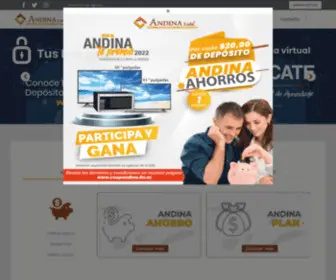 Coopandina.fin.ec(ANDINA Cooperativa de Ahorro y Crédito) Screenshot