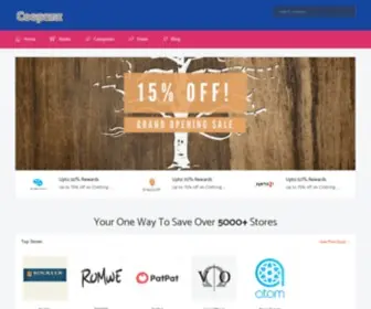 Coopanz.com(Thousands of Coupons & Deals for US Stores) Screenshot