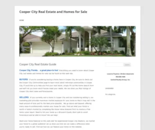 Cooper-City-Real-Estate.com(Cooper City Real Estate and Homes for Sale) Screenshot