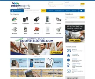 Cooper-Electric.com(Cooper electric) Screenshot