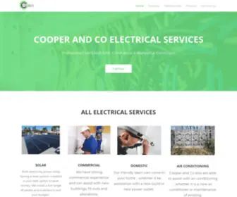 Cooperandcoelec.com.au(Cooper and Co Electrical) Screenshot