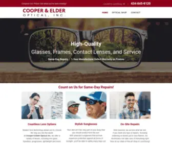 Cooperandelderoptical.com(Cooper & Elder Optical) Screenshot
