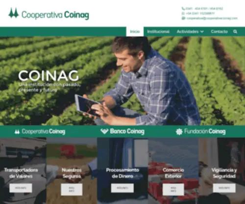 Cooperativacoinag.com(Cooperativa Coinag) Screenshot