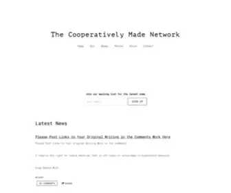 Cooperativelymade.com(The cooperatively Produced Network) Screenshot