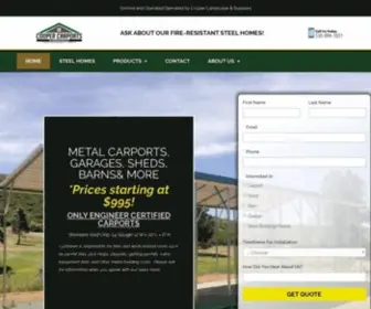 Coopercarports.com(Carports, Barns, Sheds, Garages, & Metal Structures) Screenshot