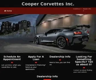 Coopercorvettes.com(Cooper Corvette) Screenshot