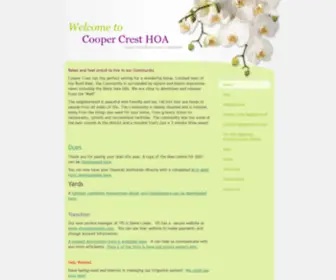 Coopercrest.com(Cooper Crest Community) Screenshot