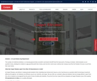 Cooperelevators.com(Elevator companies in chennai) Screenshot