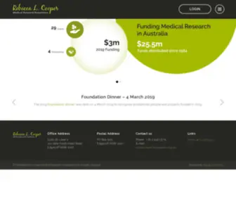 Cooperfoundation.org.au(Rebecca L Cooper) Screenshot