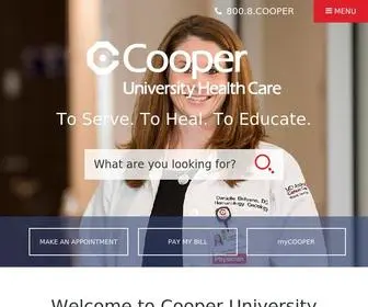 Cooperhealth.org(Cooper University Health Care) Screenshot