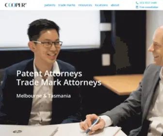 Cooperip.com(Patent Attorneys Australia) Screenshot