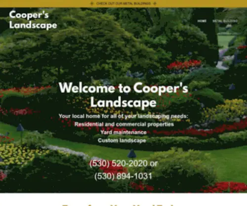 Cooperlandscape.com(Cooper's Landscape Supply) Screenshot