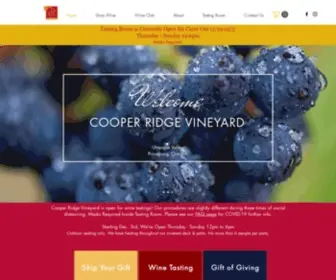 Cooperridgevineyard.com(Cooper Ridge Vineyard) Screenshot