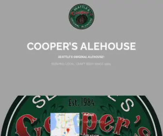 Coopersalehouse.com(Cooper's Alehouse) Screenshot