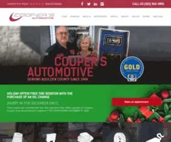 Coopersautocare.com(Lafayette Auto Repair) Screenshot