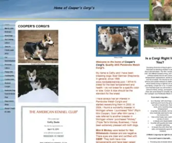 Cooperscorgis.com(Pembroke welsh corgi breeder in massachusetts) Screenshot