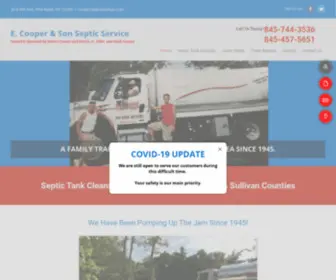 Cooperseptic.com(Septic System Service) Screenshot