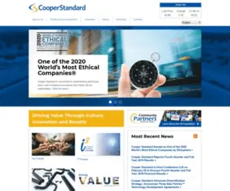 Cooperstandard.com(Cooper Standard) Screenshot