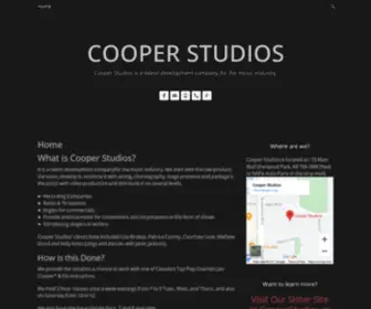 Cooperstudios.com(Cooper Studios is a talent development company for the music industry) Screenshot