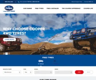 Coopertires.co.nz(Cooper Tires New Zealand) Screenshot