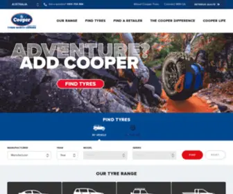 Coopertires.com.au(Cooper Tires Australia) Screenshot