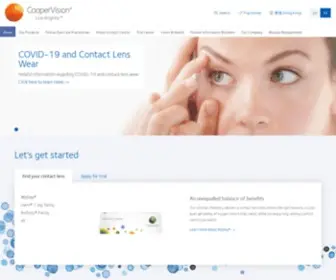 Coopervision.com.hk(CooperVision Hong Kong) Screenshot