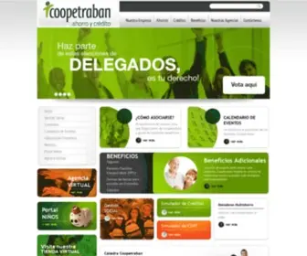 Coopetraban.com.co(Cooperativa Nacional de Trabajadores) Screenshot