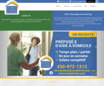 Cooplaval.com(Coopérative) Screenshot