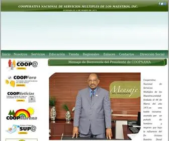 Coopnama.coop(COOPNAMA "Cooperativa Nacional de Servicios Multiples de Los Maestros INC) Screenshot