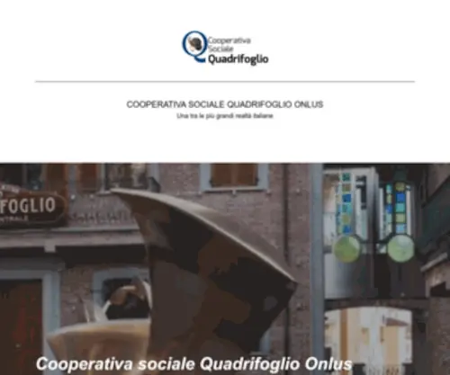 CoopQuadrifoglio.com(Cooperativa Quadrifoglio) Screenshot