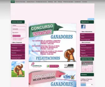 Cooprocal.com(La Cooperativa de Profesionales de Caldas) Screenshot