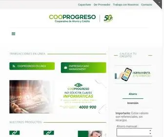 Cooprogreso.fin.ec(Cooperativa) Screenshot