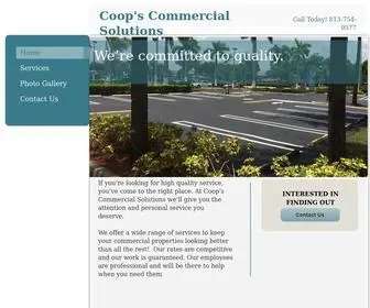 Coopscleaningservice.com(Coop's Commercial Solutions) Screenshot