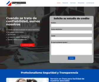 Coopuniaurora.com(Coop UniAurora) Screenshot