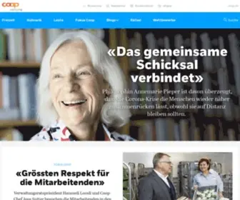 Coopzeitung.ch(Die grösste Wochenzeitung der Schweiz) Screenshot