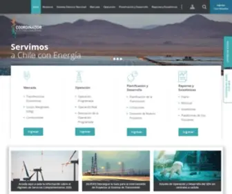 Coordinador.cl(Coordinador Eléctrico Nacional) Screenshot